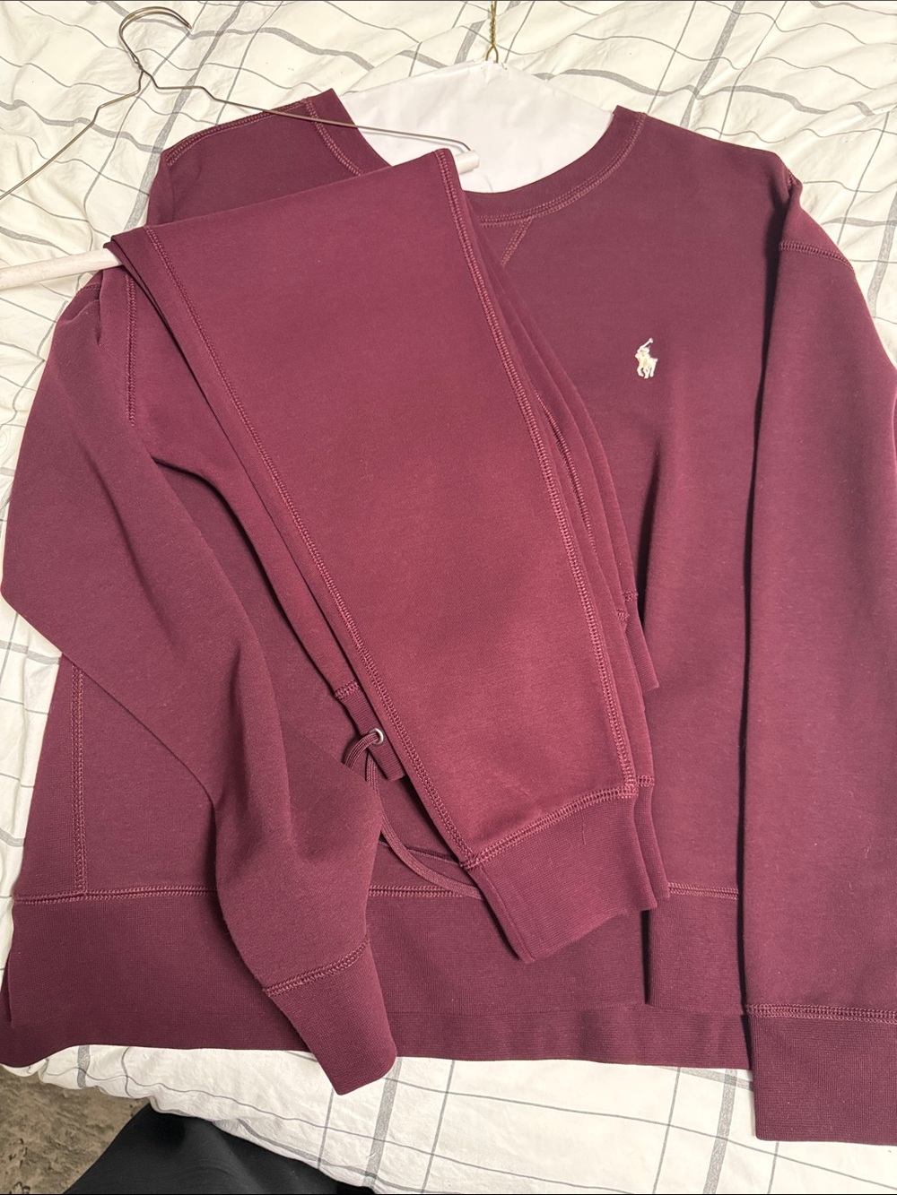 Polo by Ralph Lauren Men's Wine Crewneck Sweatshirt